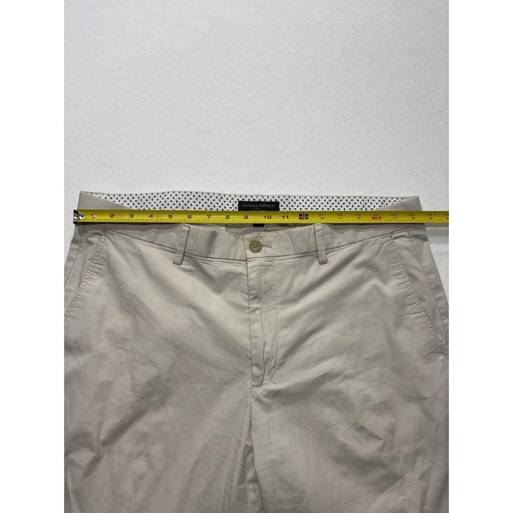 Banana Republic Chino Pants Mens 36x32 Beige Straight Leg Stretch Casual Work